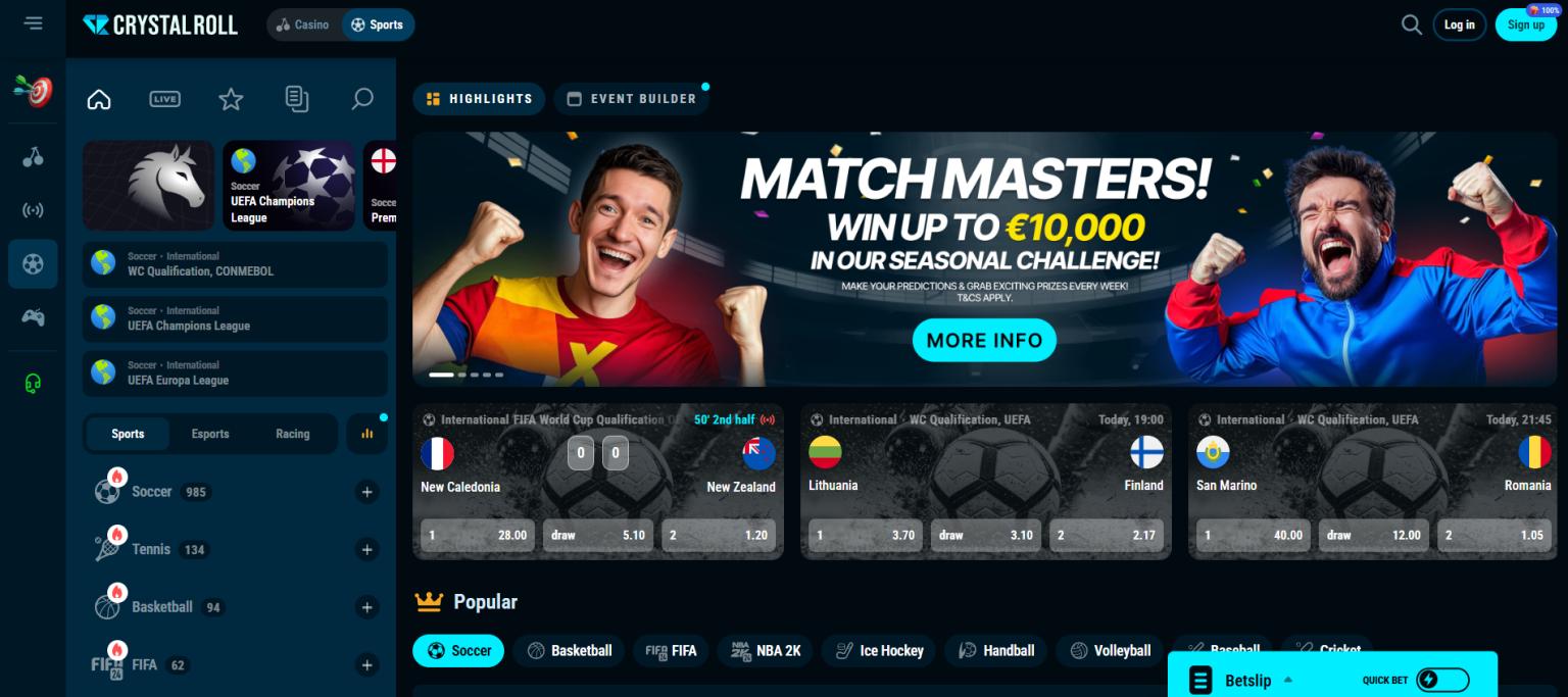 Crystal Roll Casino Review | Betrouwbaar bij Crystalroll Casino